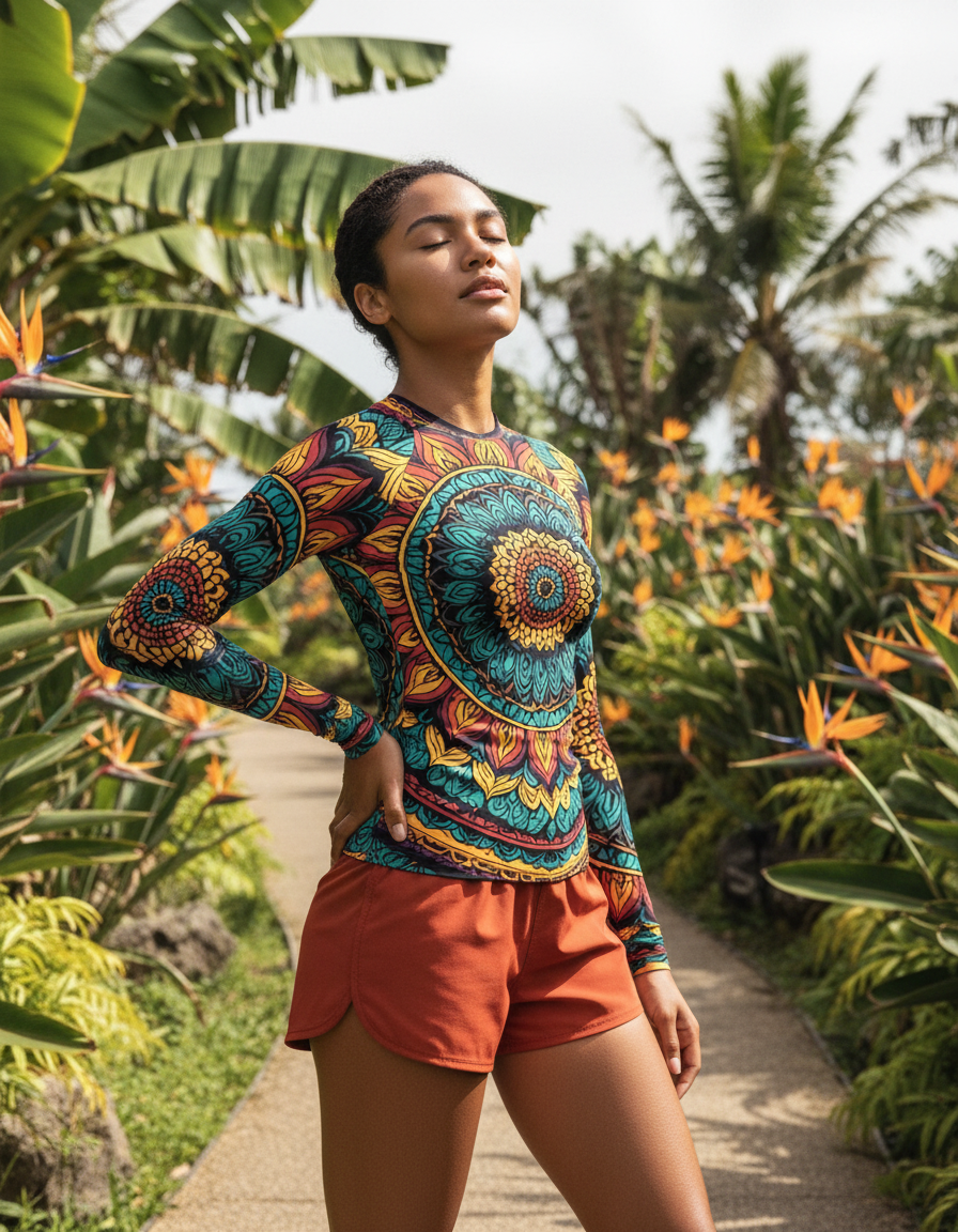 Women's Mandala Art rashguard