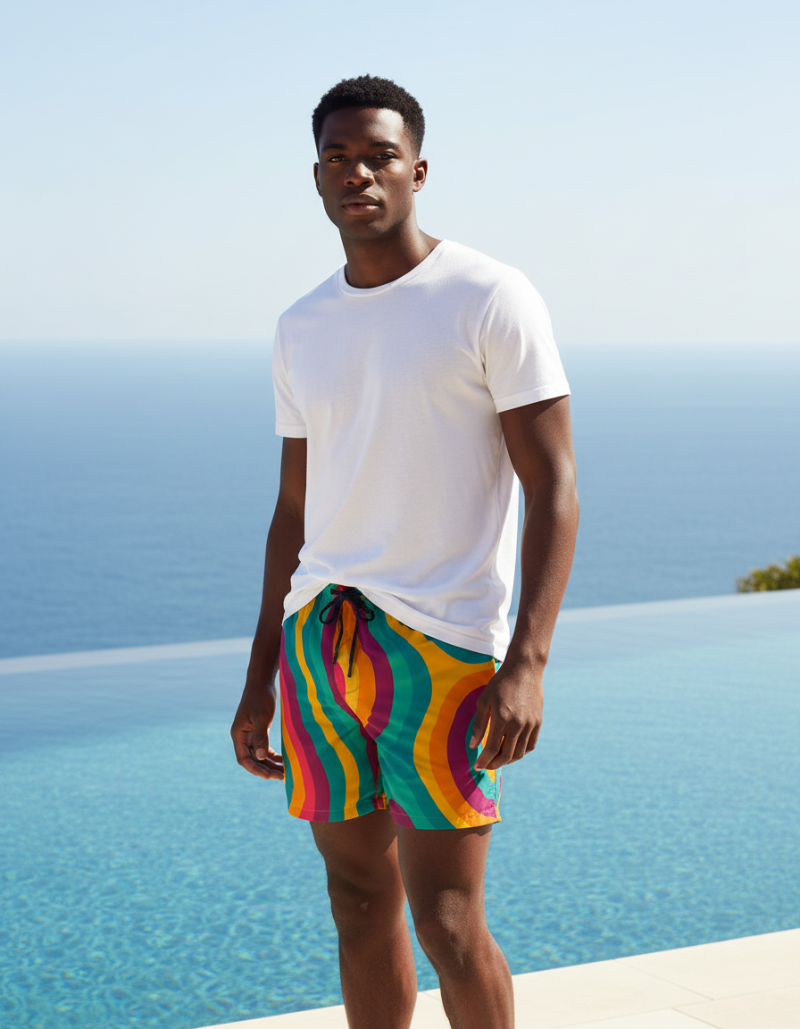 Ocean Depths Geode Men's Swim Trunks