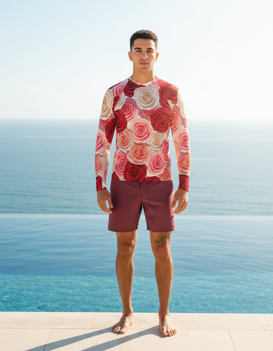 Men's Rose rashguard