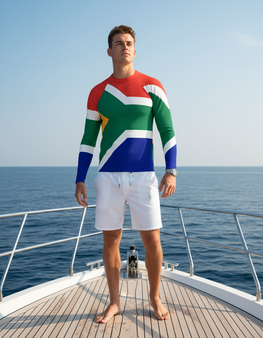 Men's South African Flag rashguard