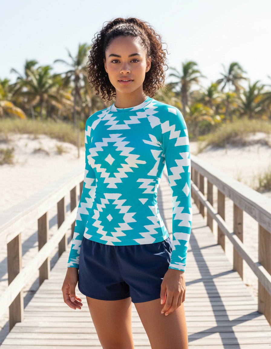 String — Navajo Weave Women's Rashguard