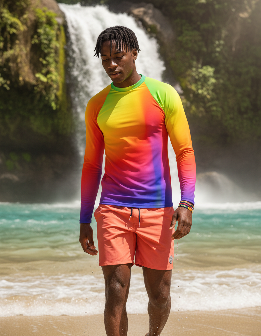 Men's YUV Color Space rashguard