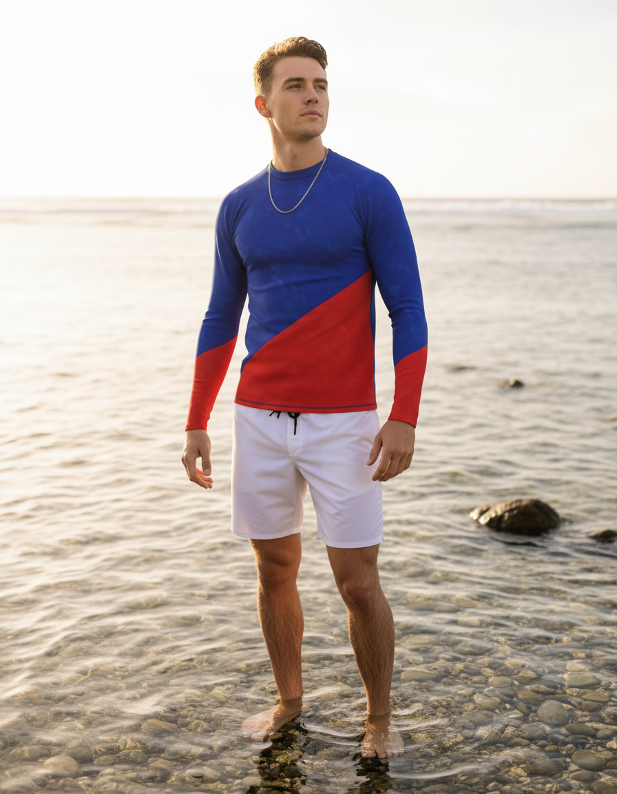 Men's Bicolor Patterns rashguard