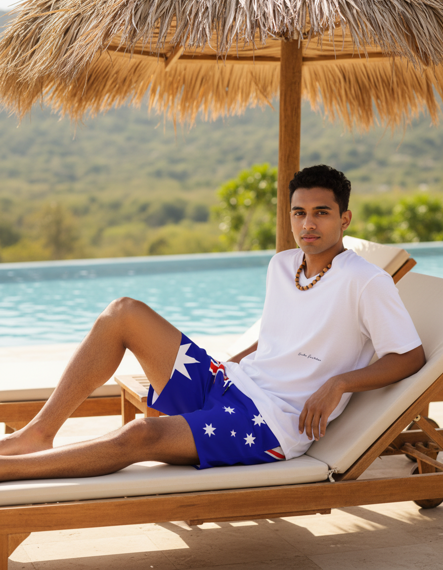 Men's Swim Trunks in Eucalyptus