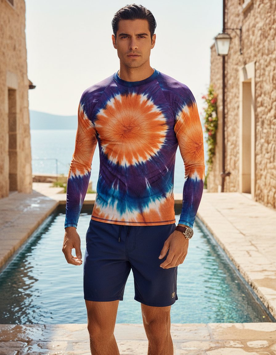 Men's Tie-Dye rashguard
