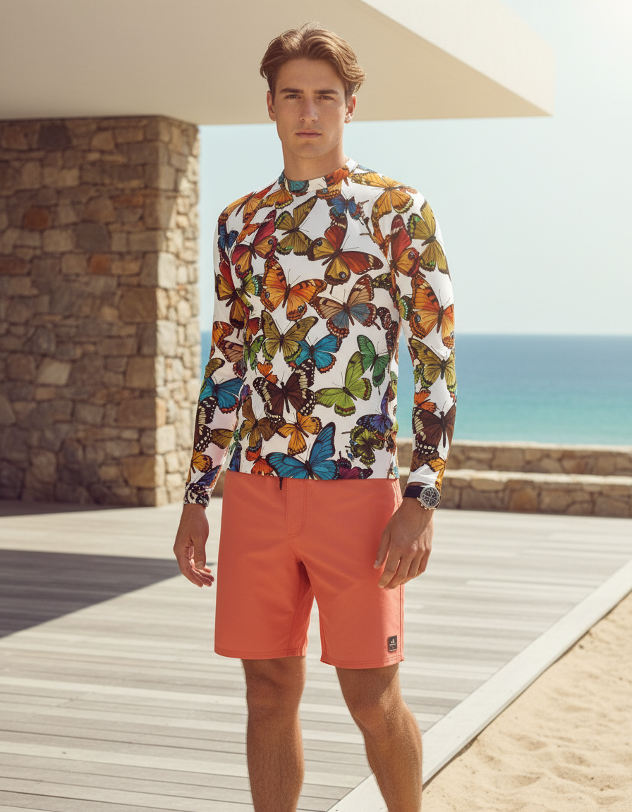 Men's Butterfly rashguard