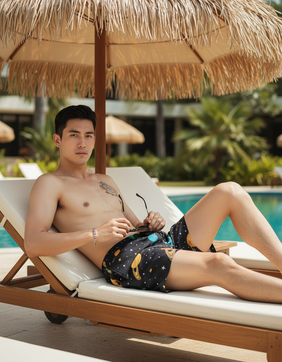 Tempel Men's Swim Trunks swim trunks