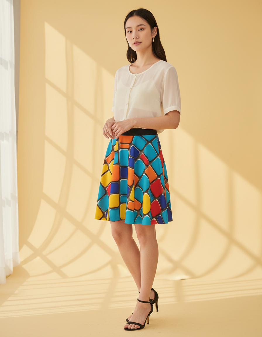 Skater Skirt in Spectrum