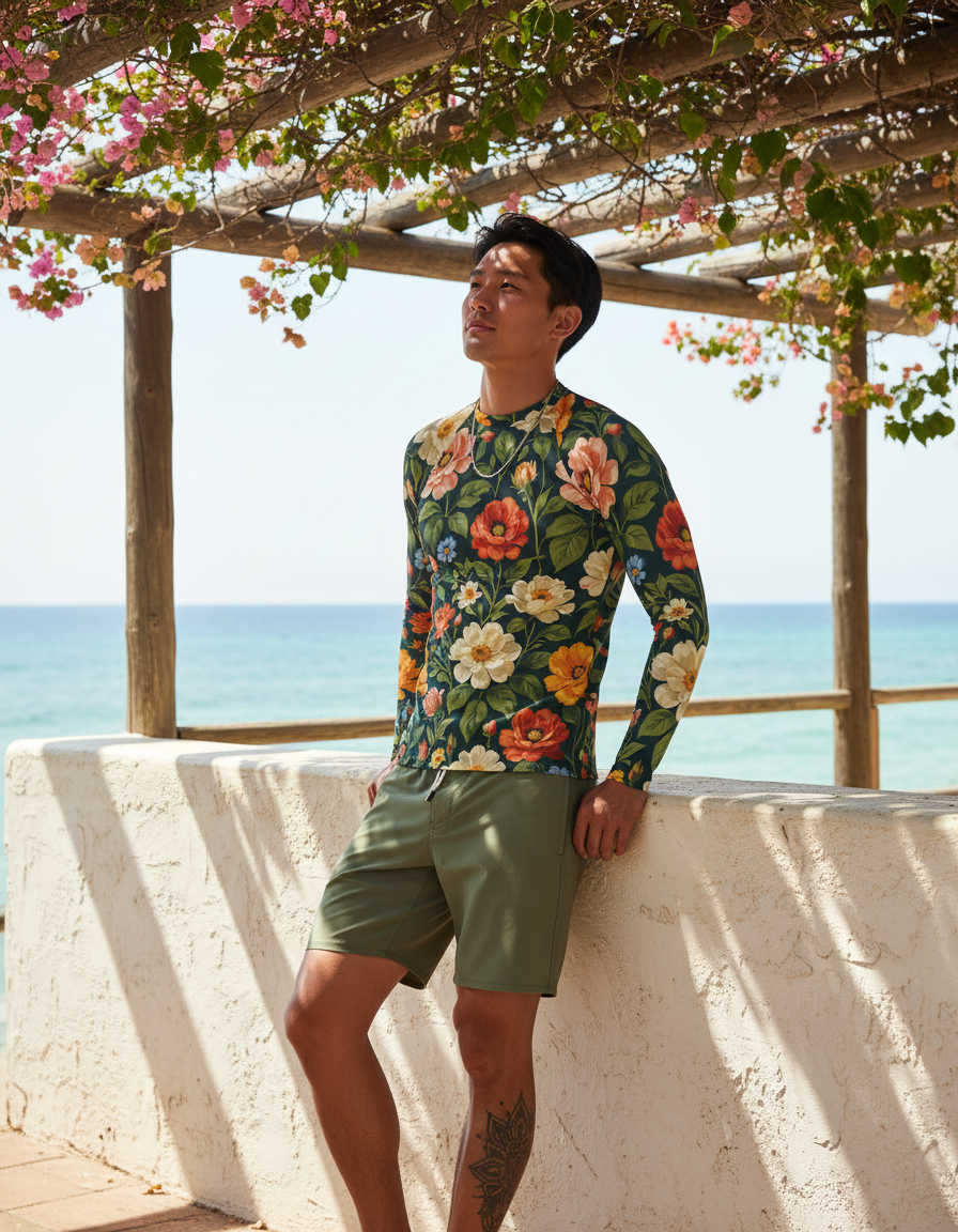 Men's Renoir Garden Palette rashguard