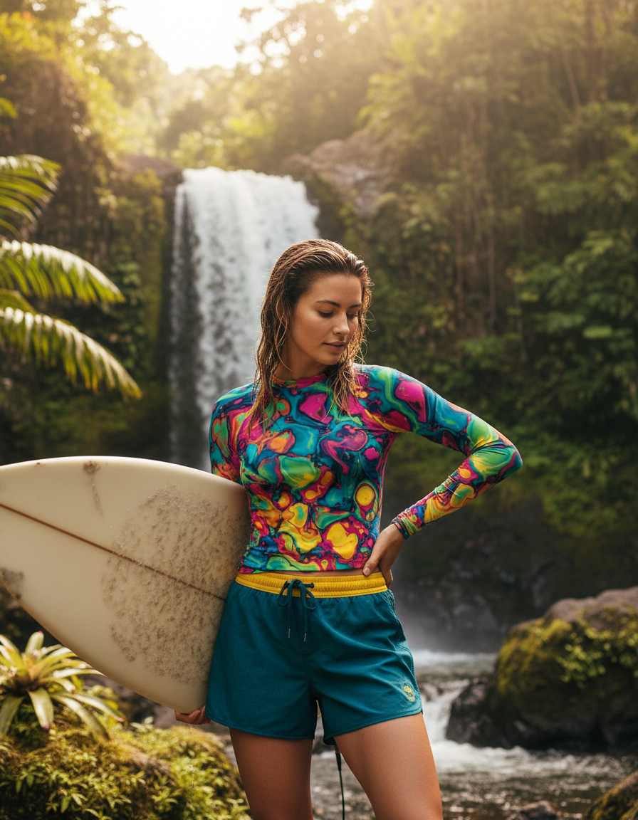 Women's Marble rashguard