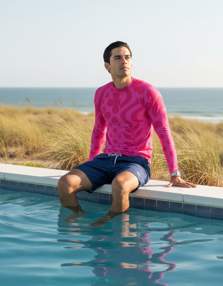 Men's Bicolor Patterns rashguard
