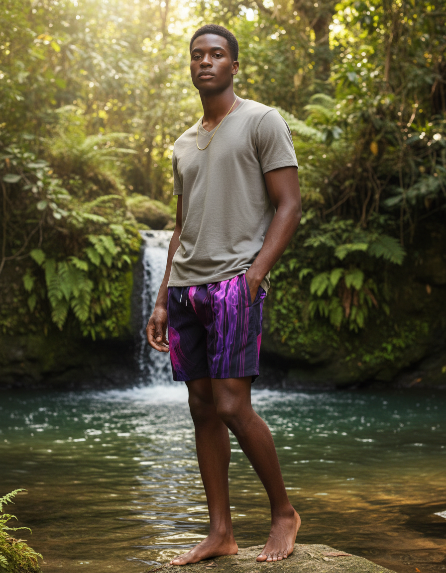 Men's Swim Trunks in Abyss