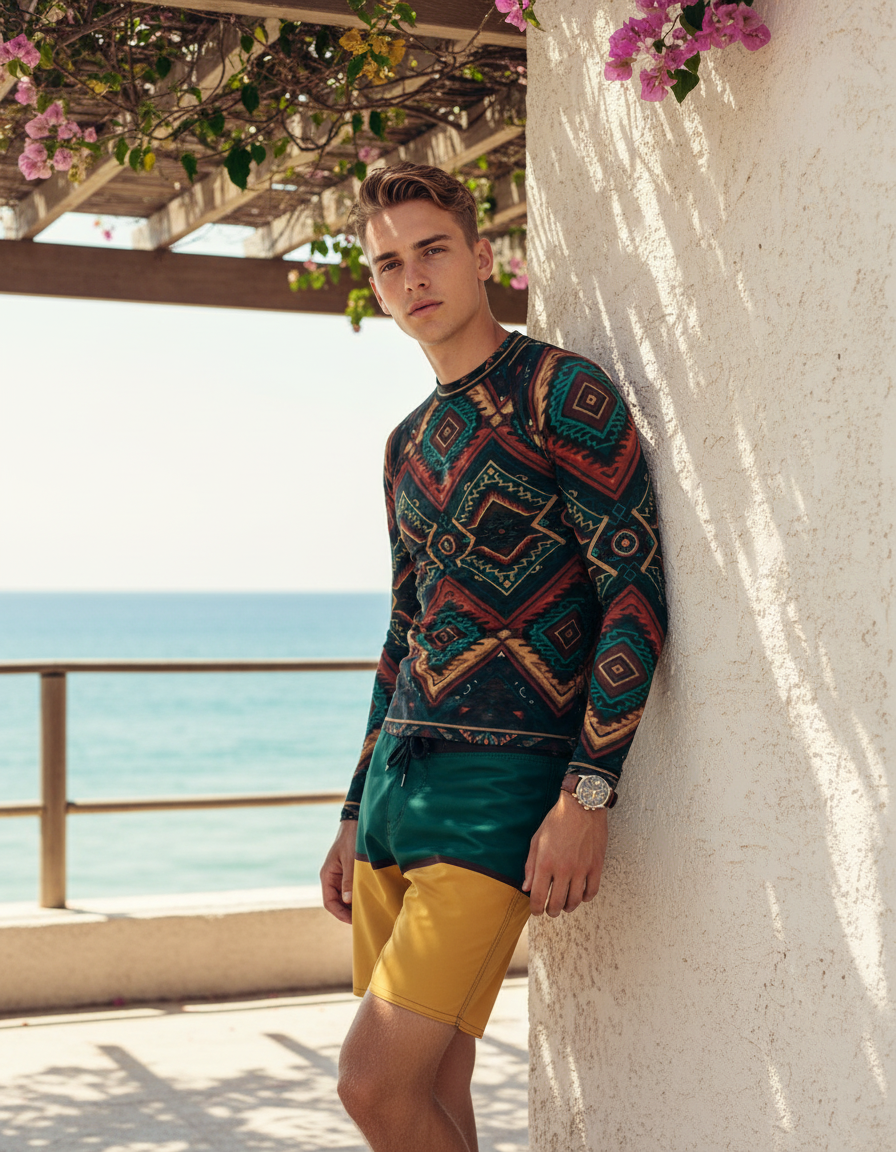 Men's Navajo Pattern — imagen-3 rashguard