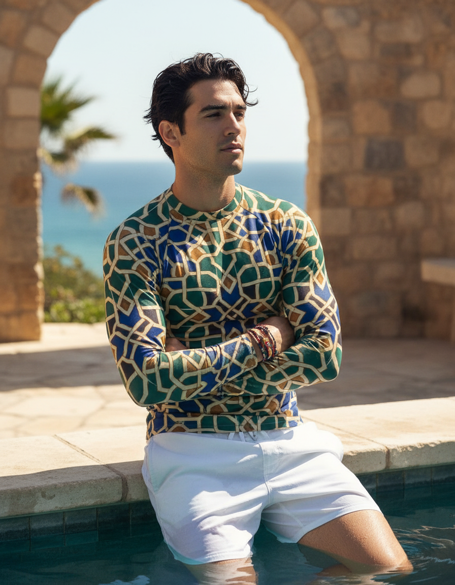 Men's Alhambra Patterns rashguard