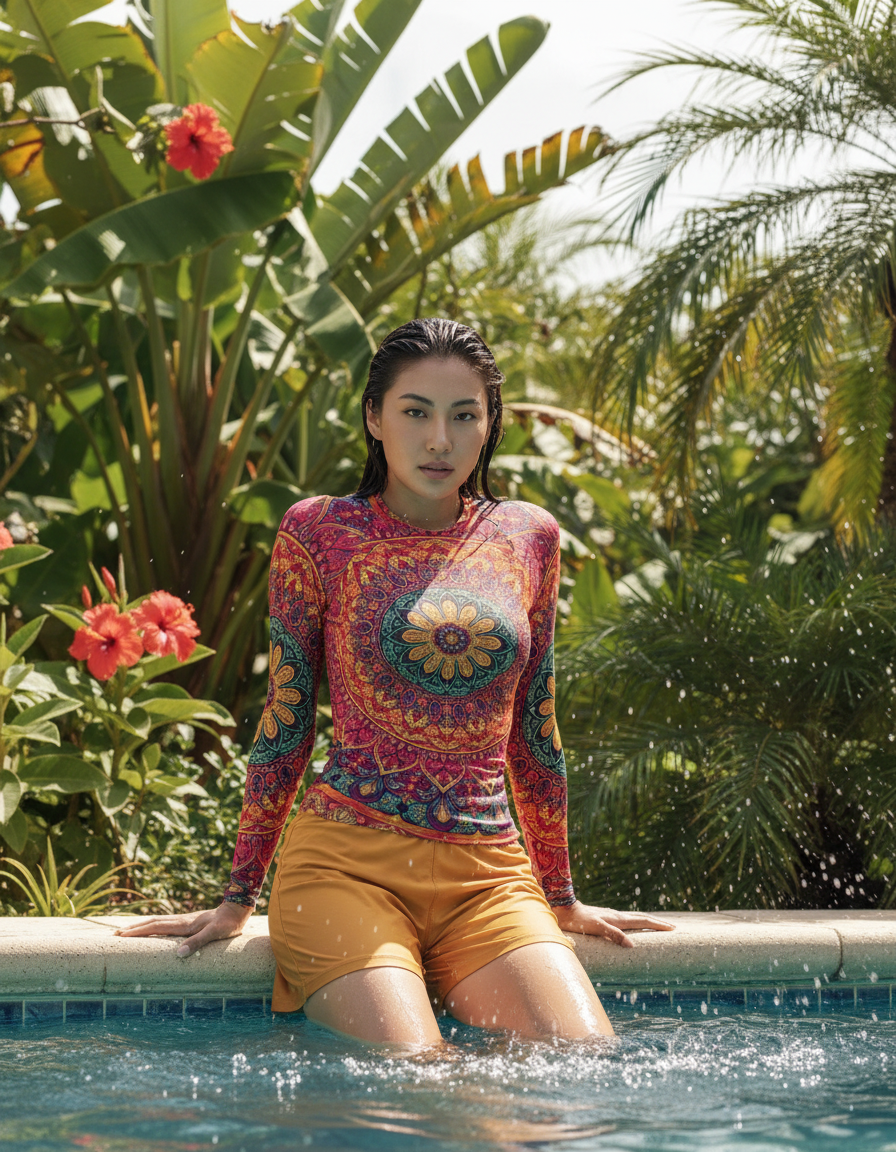 Women's Boho Mandala rashguard