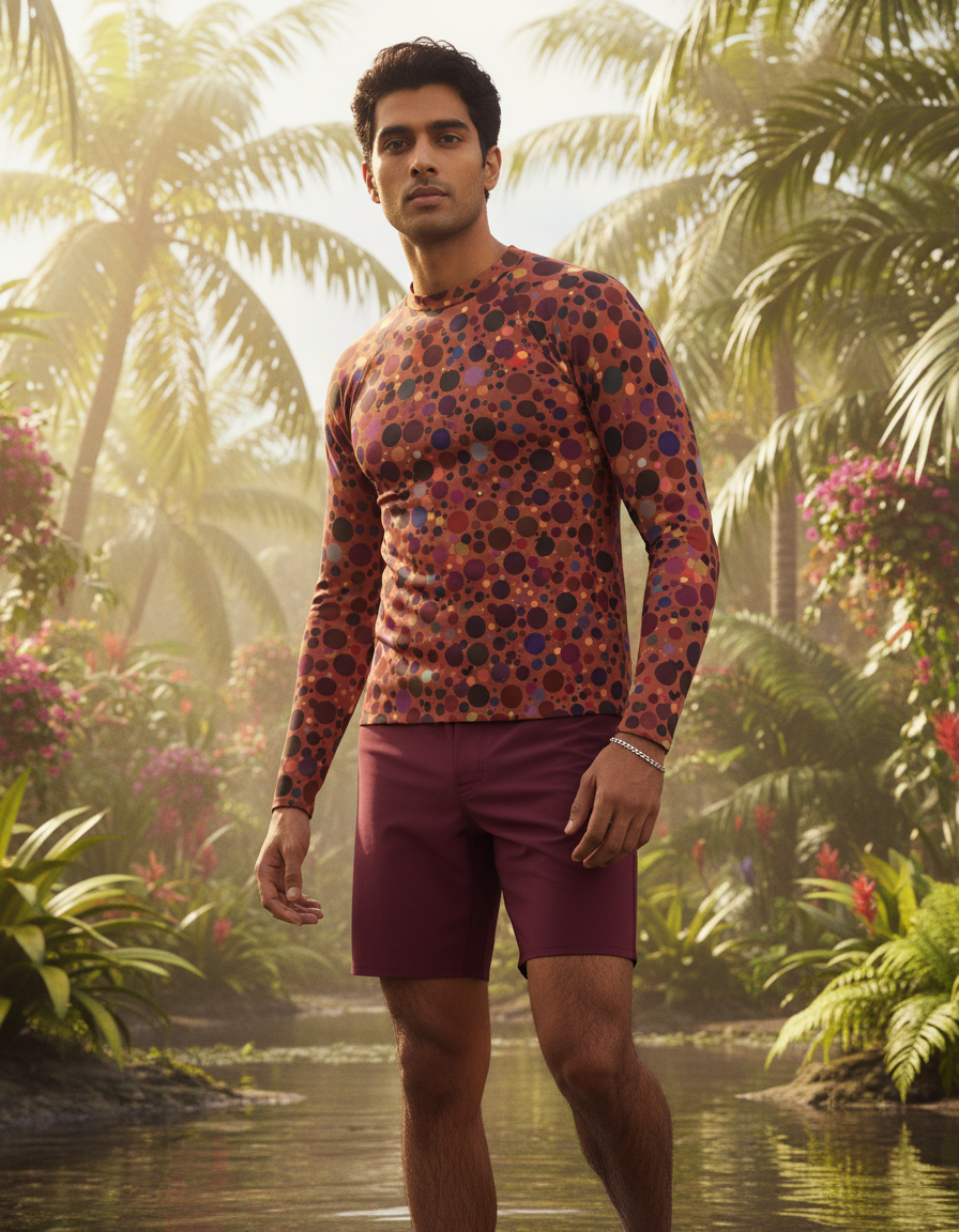 Men's Polka Dot rashguard
