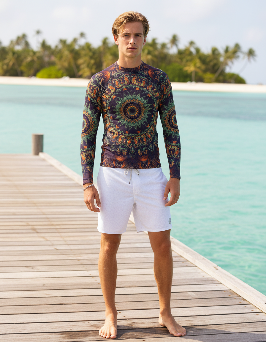 Men's Boho Mandala rashguard