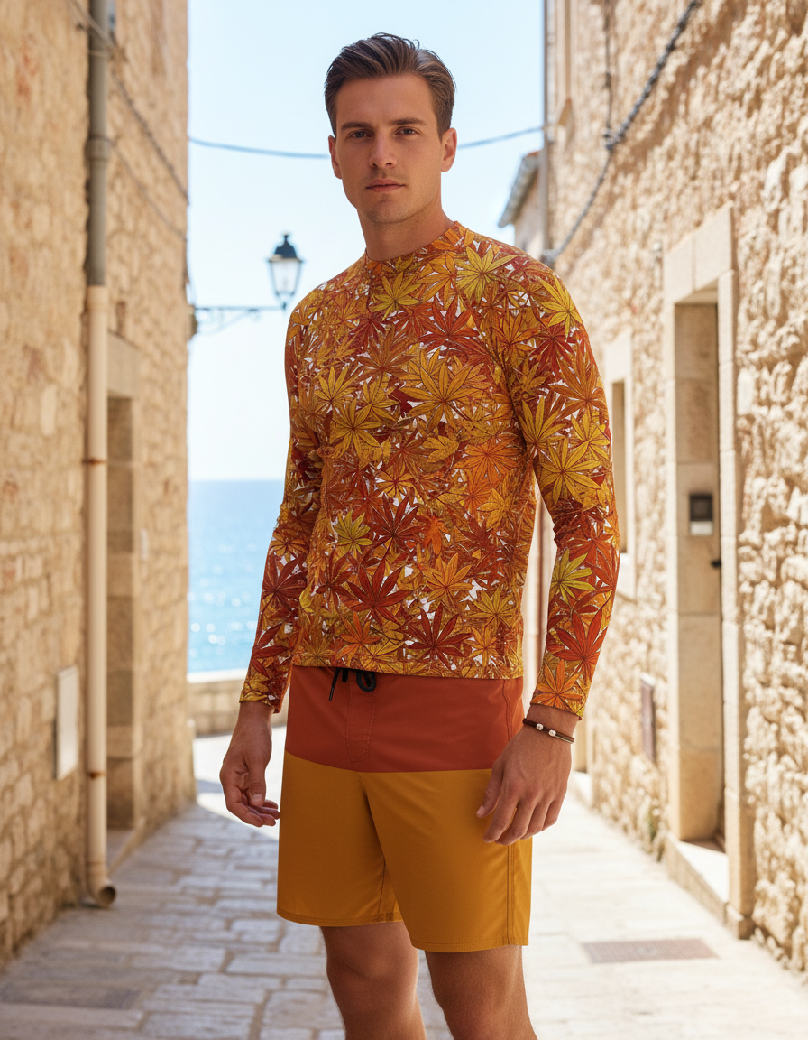 Men's Japanese Asanoha rashguard