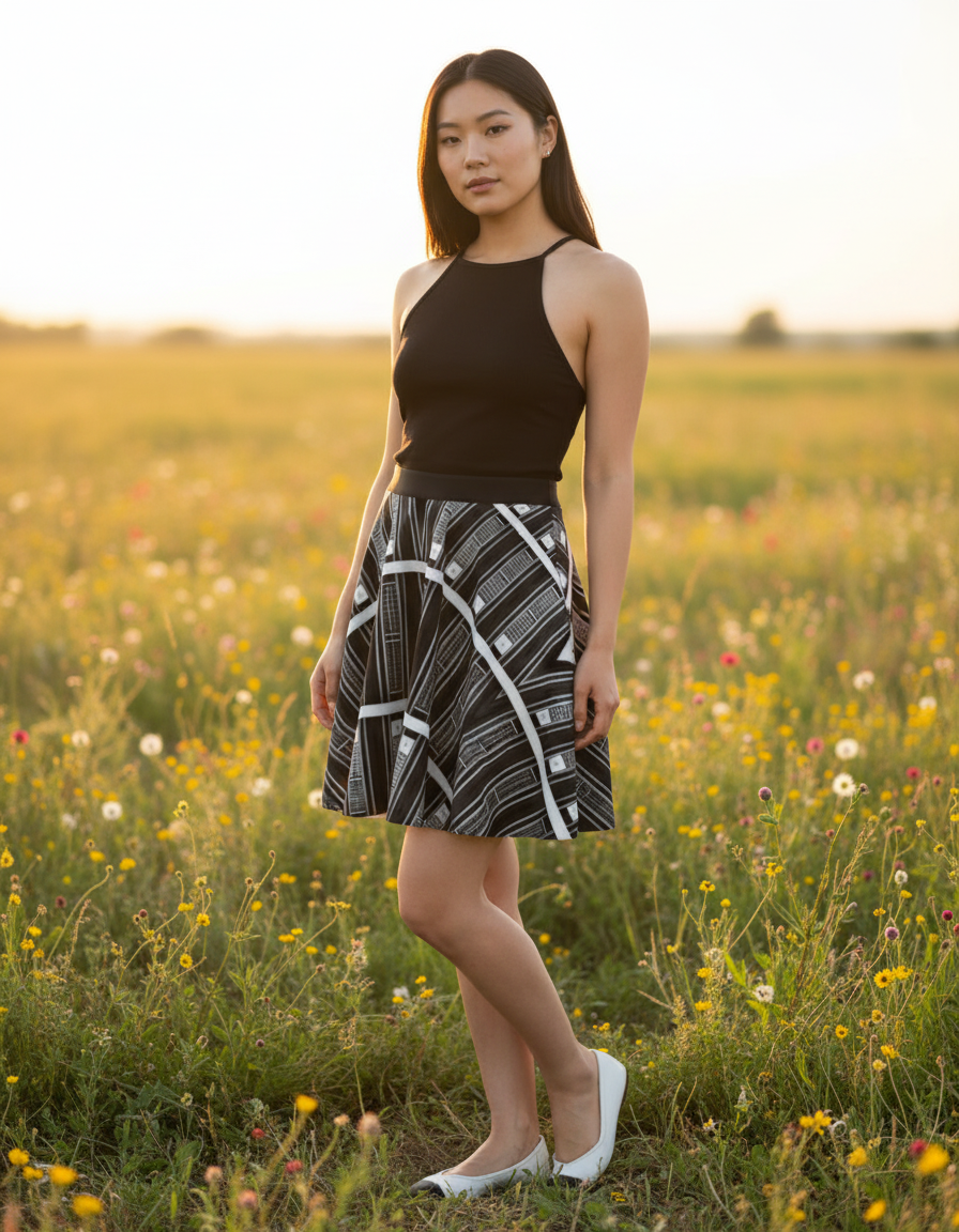Skater Skirt in Malbec