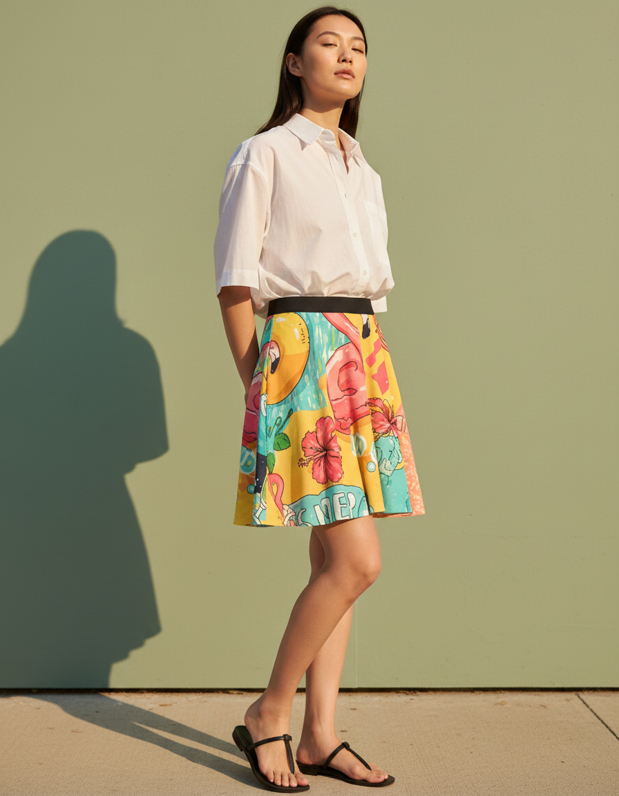 Skater Skirt in Splash