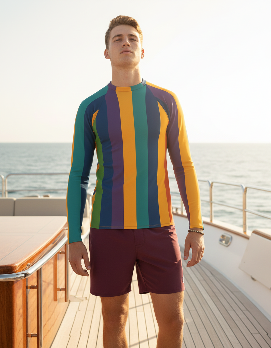Men's Striped Patterns rashguard
