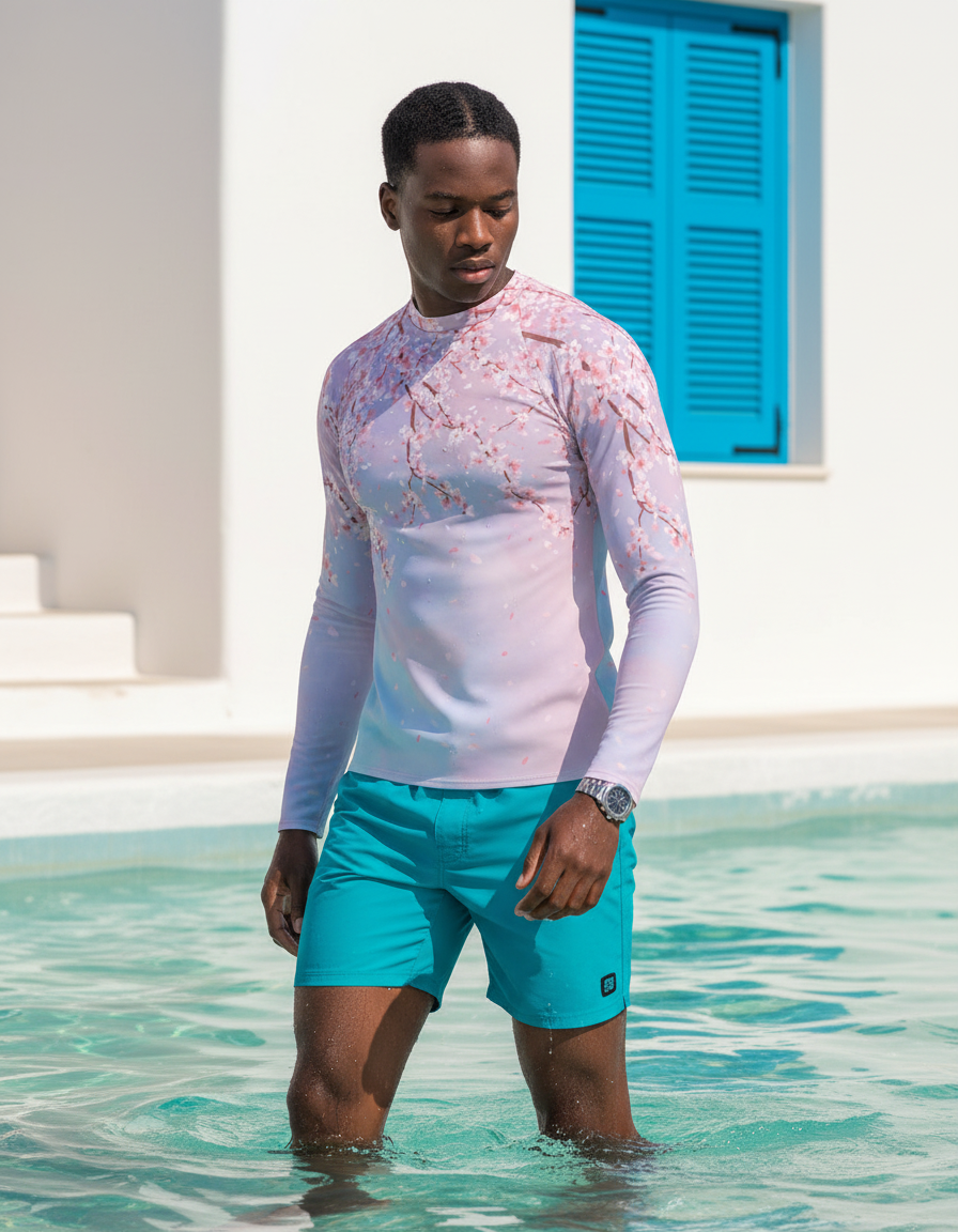 Men's Sakura Cherry Blossom rashguard