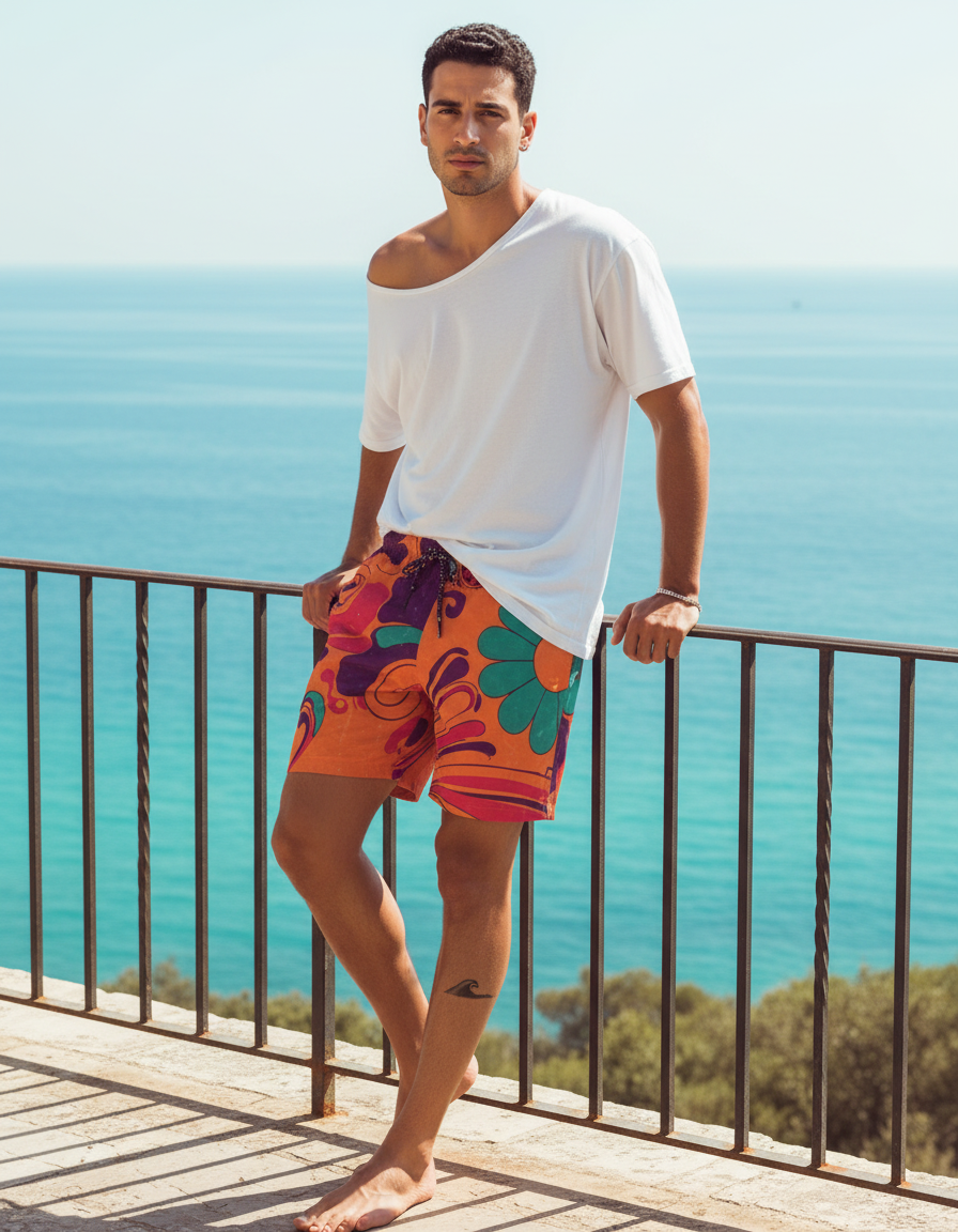 Men's Swim Trunks in Groove