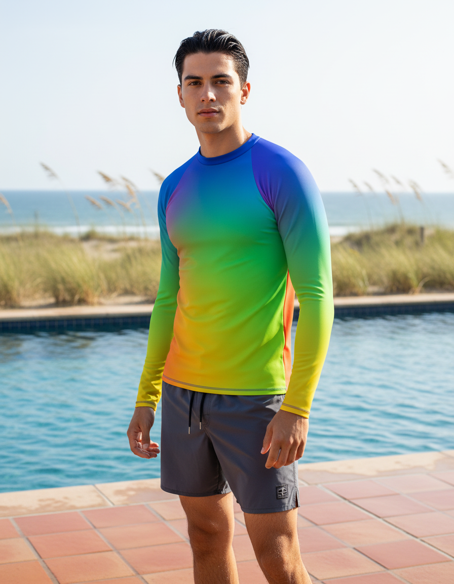 Men's YUV Color Space rashguard
