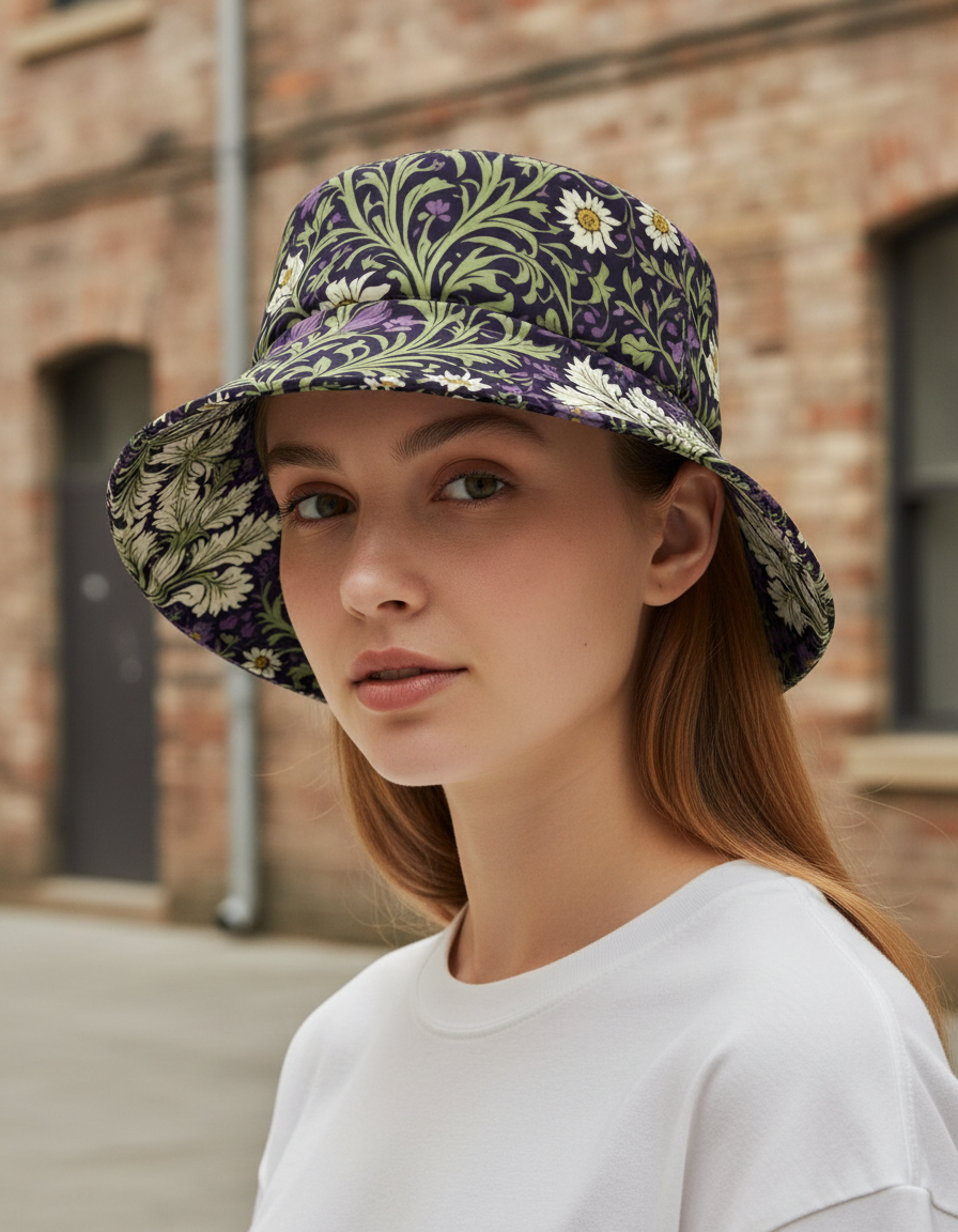 Bucket Hat in Acanthus