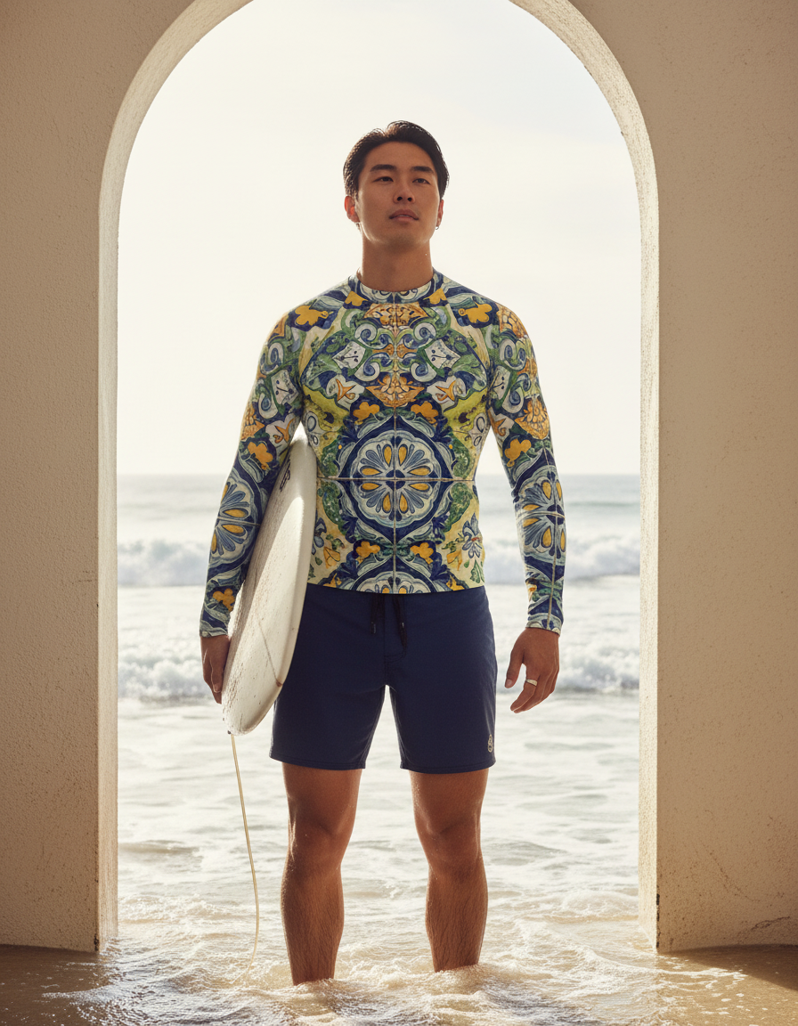 Men's Talavera Tile rashguard