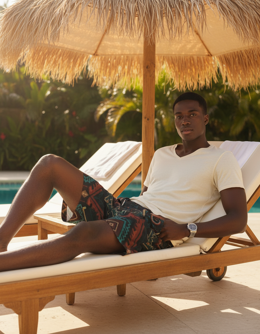 String — Navajo Pattern Swim Trunks