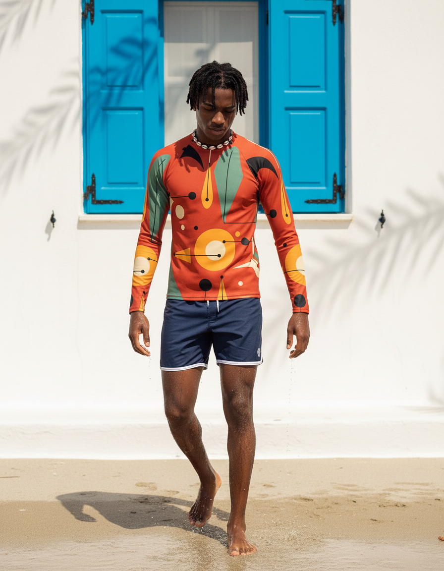 Men's Mid-Century Modern rashguard