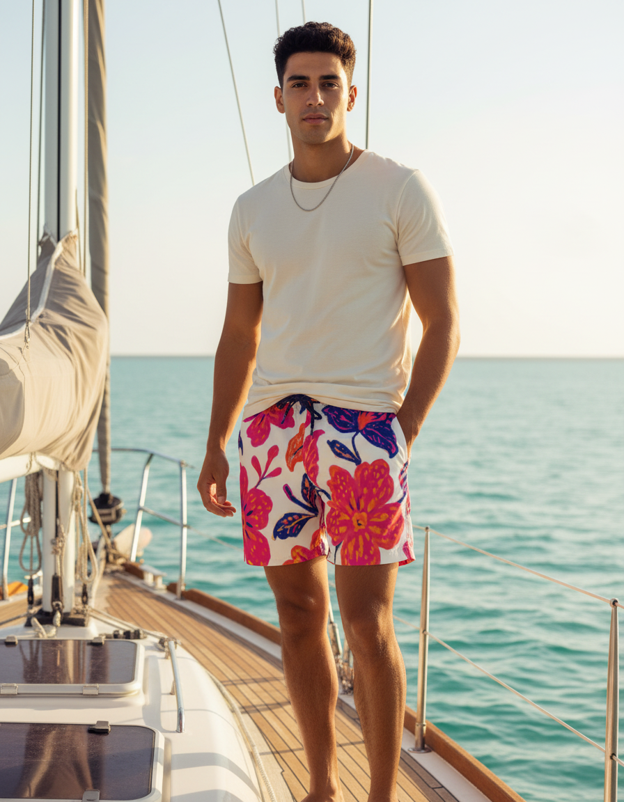 Men's Swim Trunks in Sari