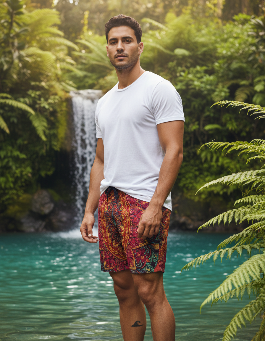 Men's Swim Trunks in Serenity