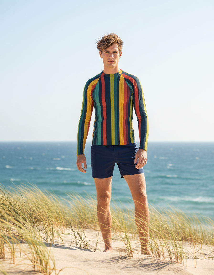 Men's Striped Patterns rashguard