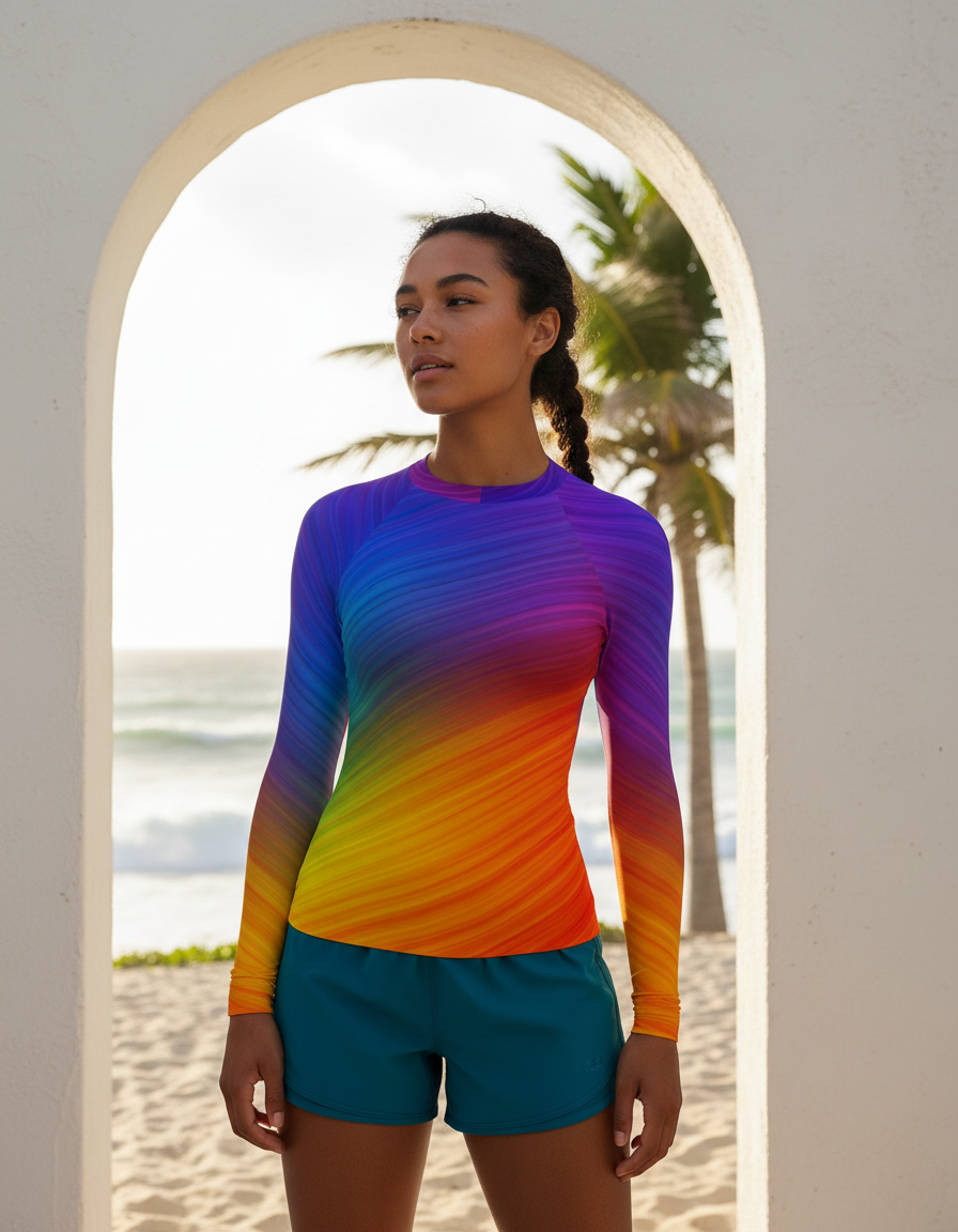 Women's Rainbow rashguard
