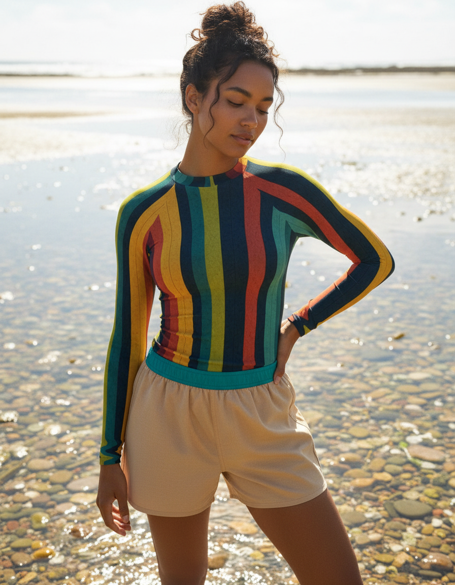 Women's Striped Patterns rashguard