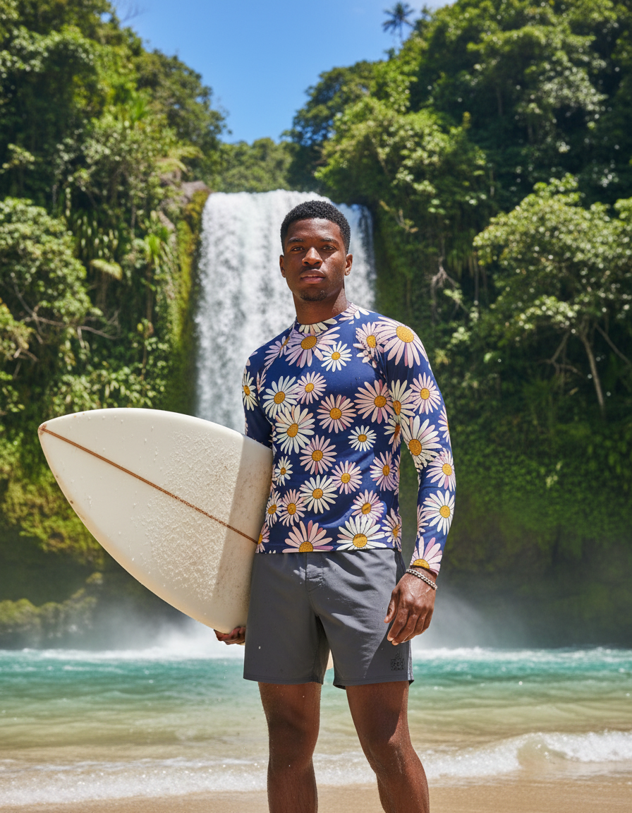 Men's Daisy rashguard
