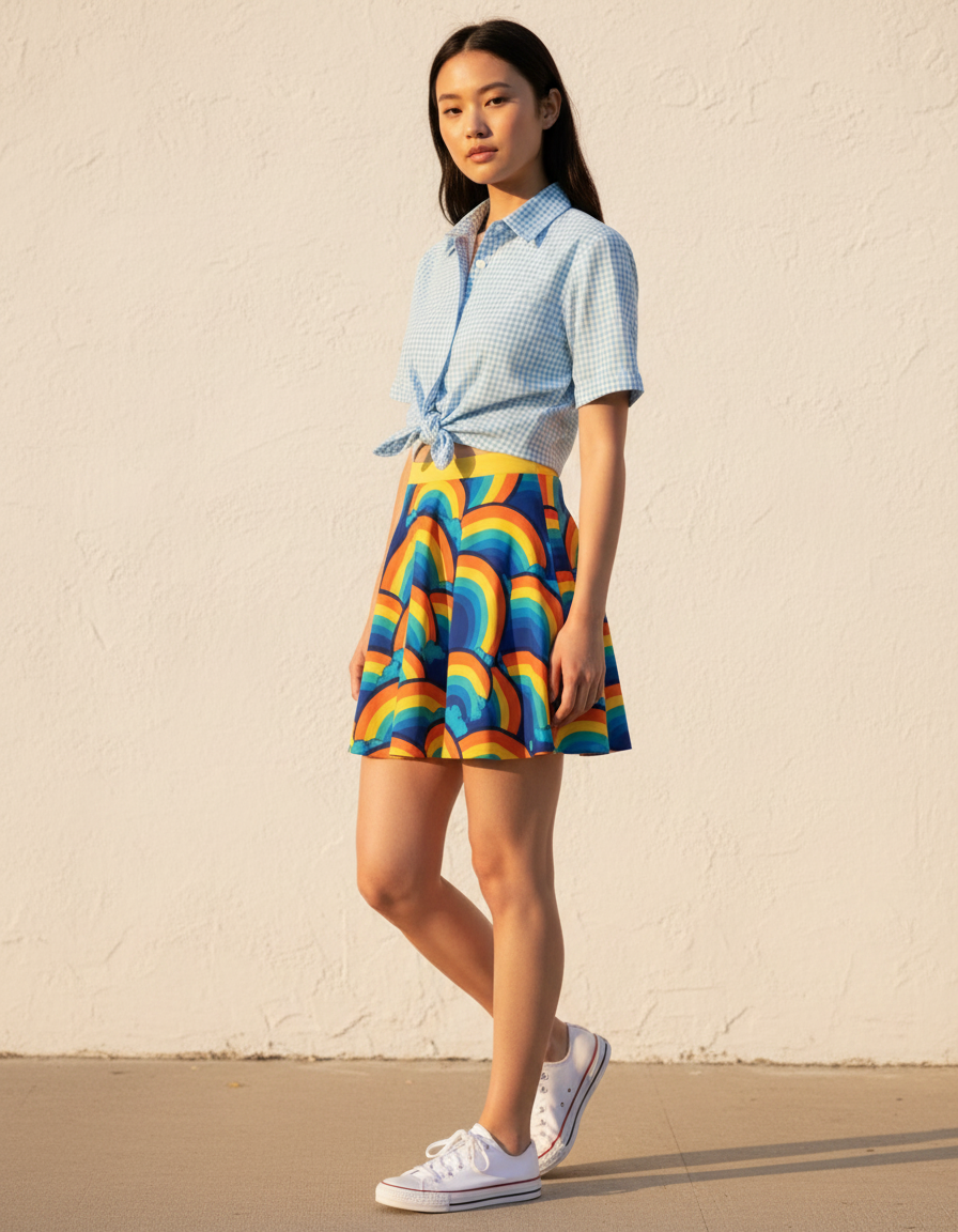 Skater Skirt in Prism
