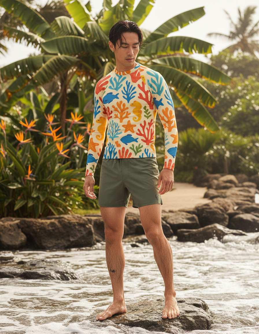Men's Coral Reef rashguard
