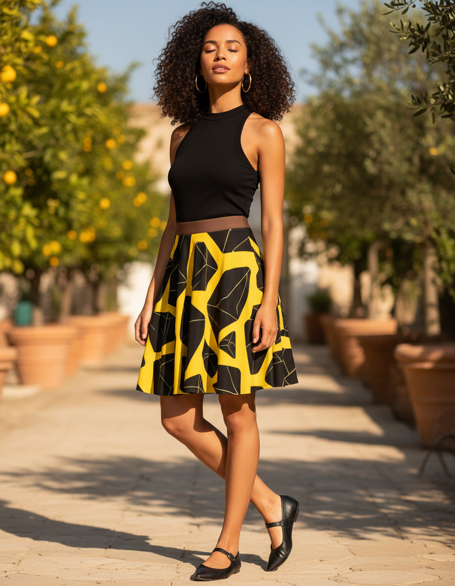 Skater Skirt in Eclipse