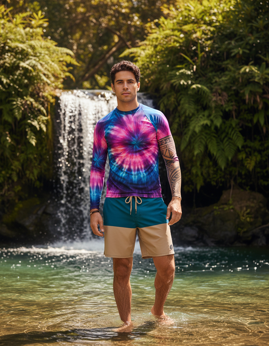 Men's Tie-Dye rashguard
