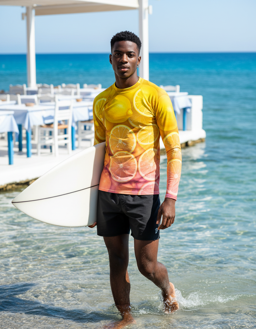 Men's Lemon rashguard