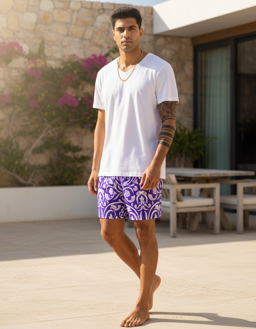 Men's Swim Trunks in Thistle