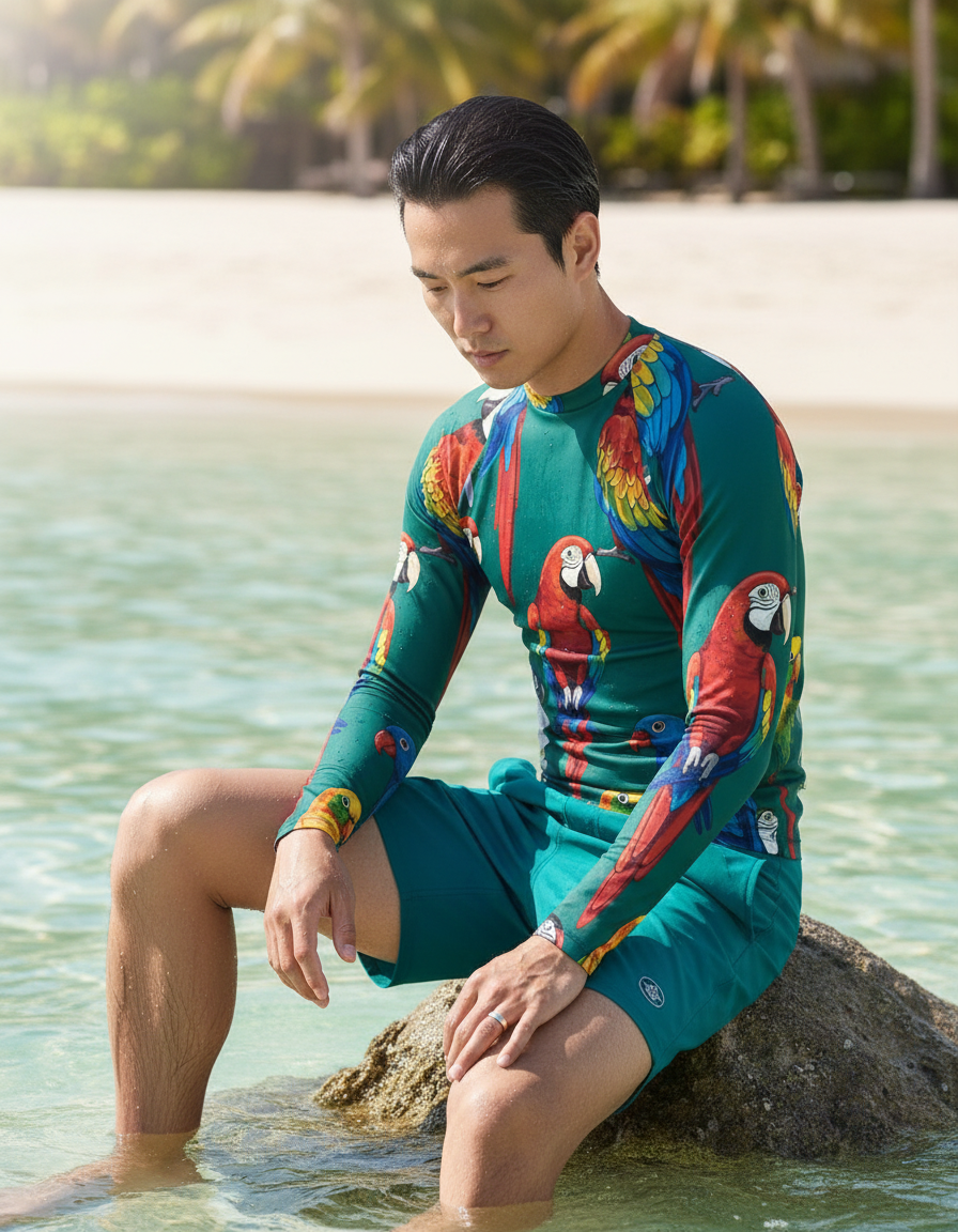 Men's Parrot rashguard
