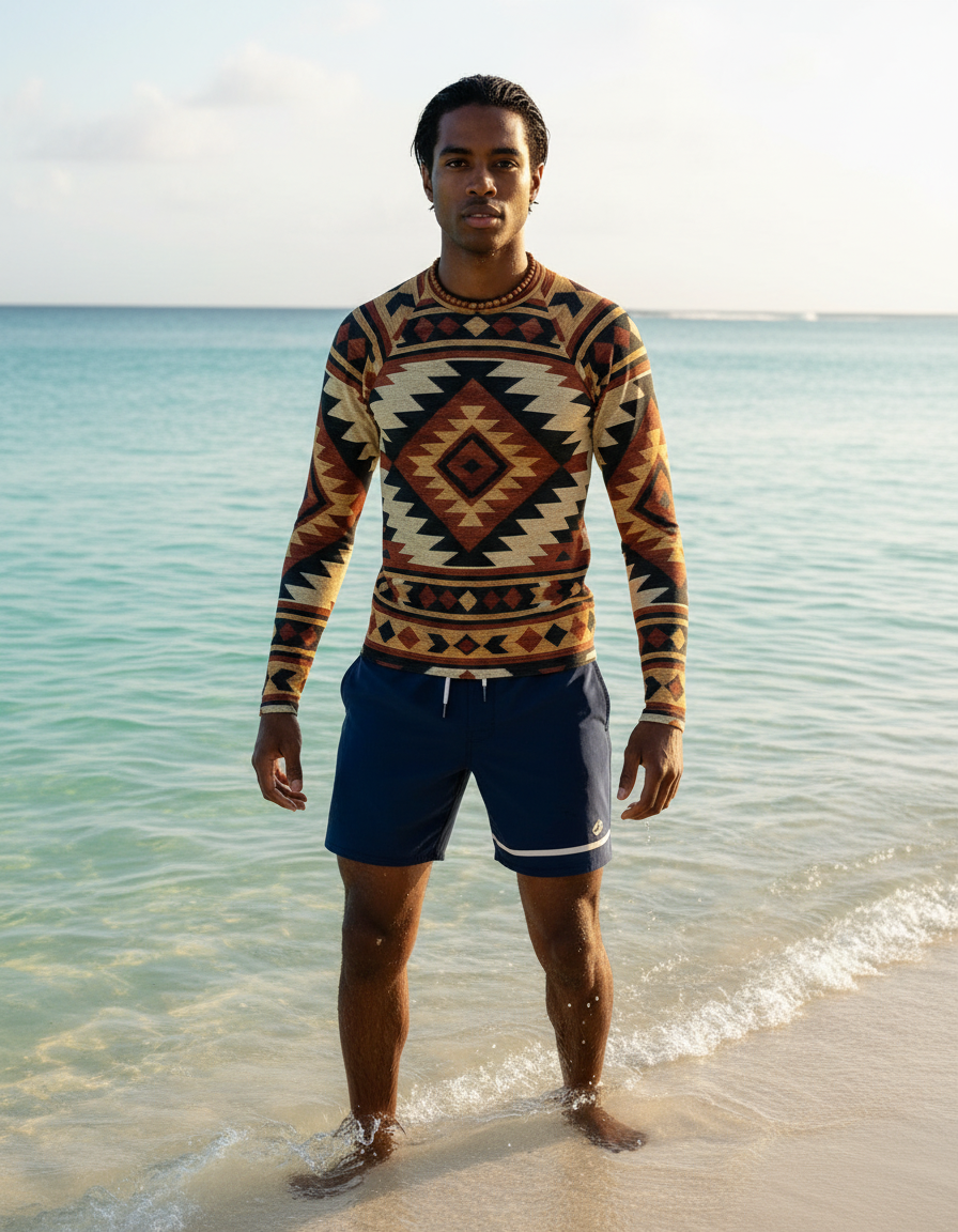Men's Navajo Pattern rashguard