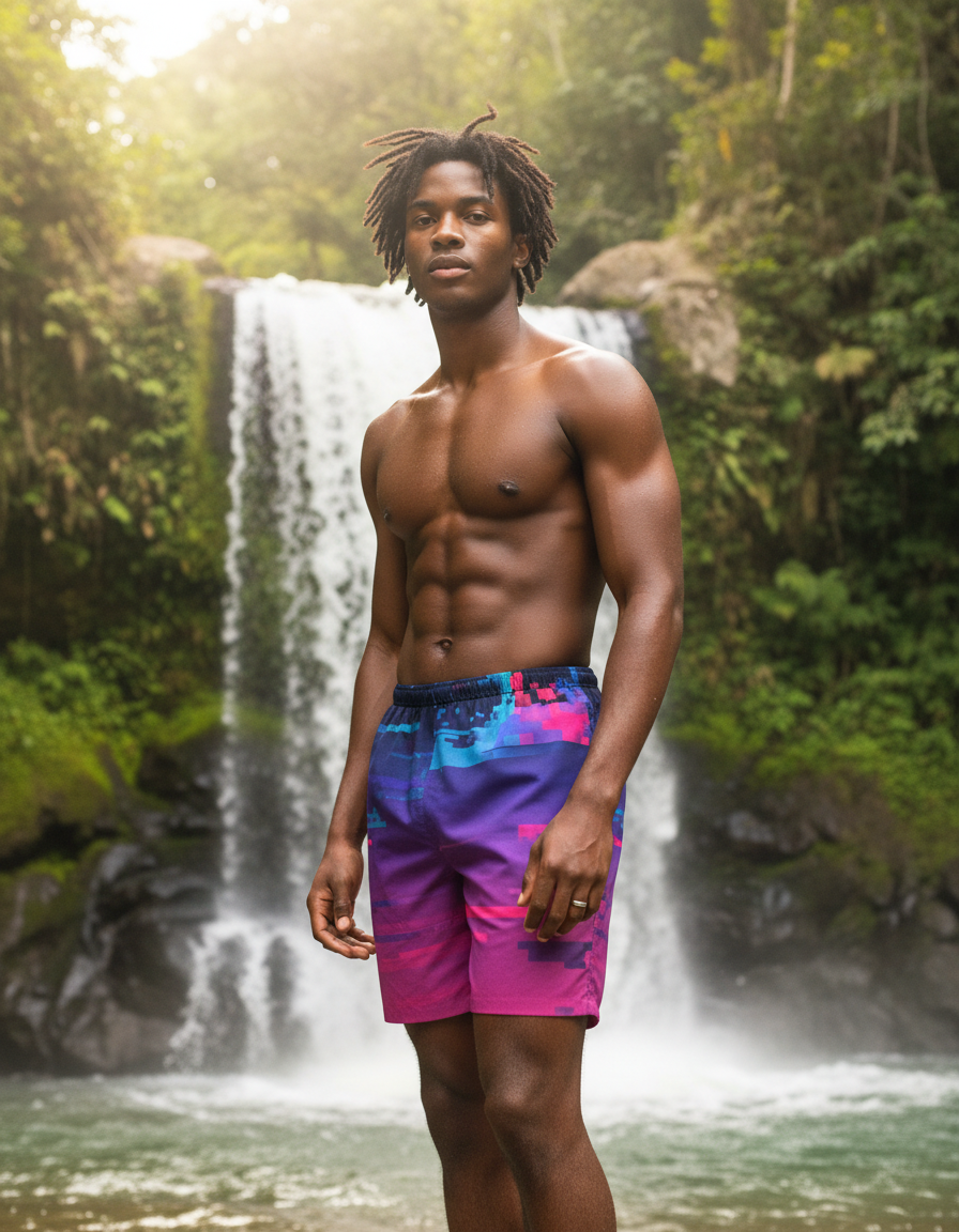 Men's Swim Trunks in Mosaic