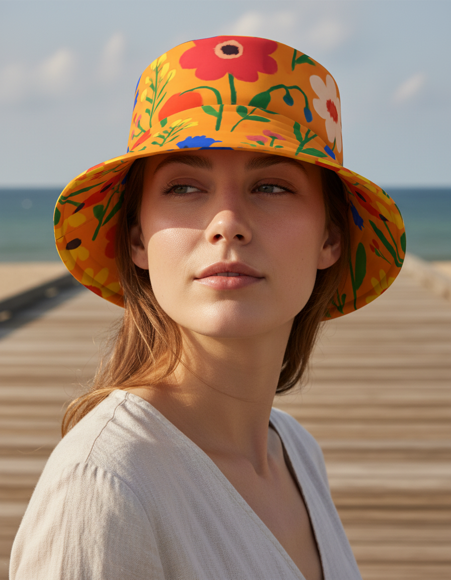Bucket Hat in Daisy