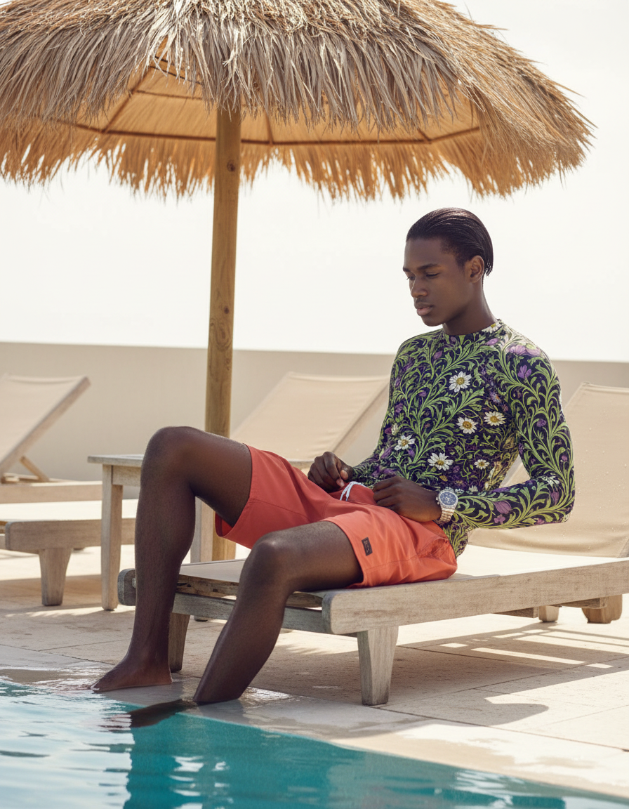 Men's William Morris rashguard