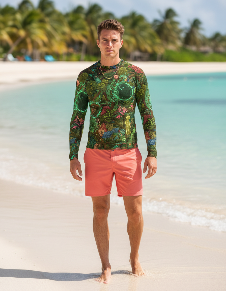 Men's Solarpunk rashguard